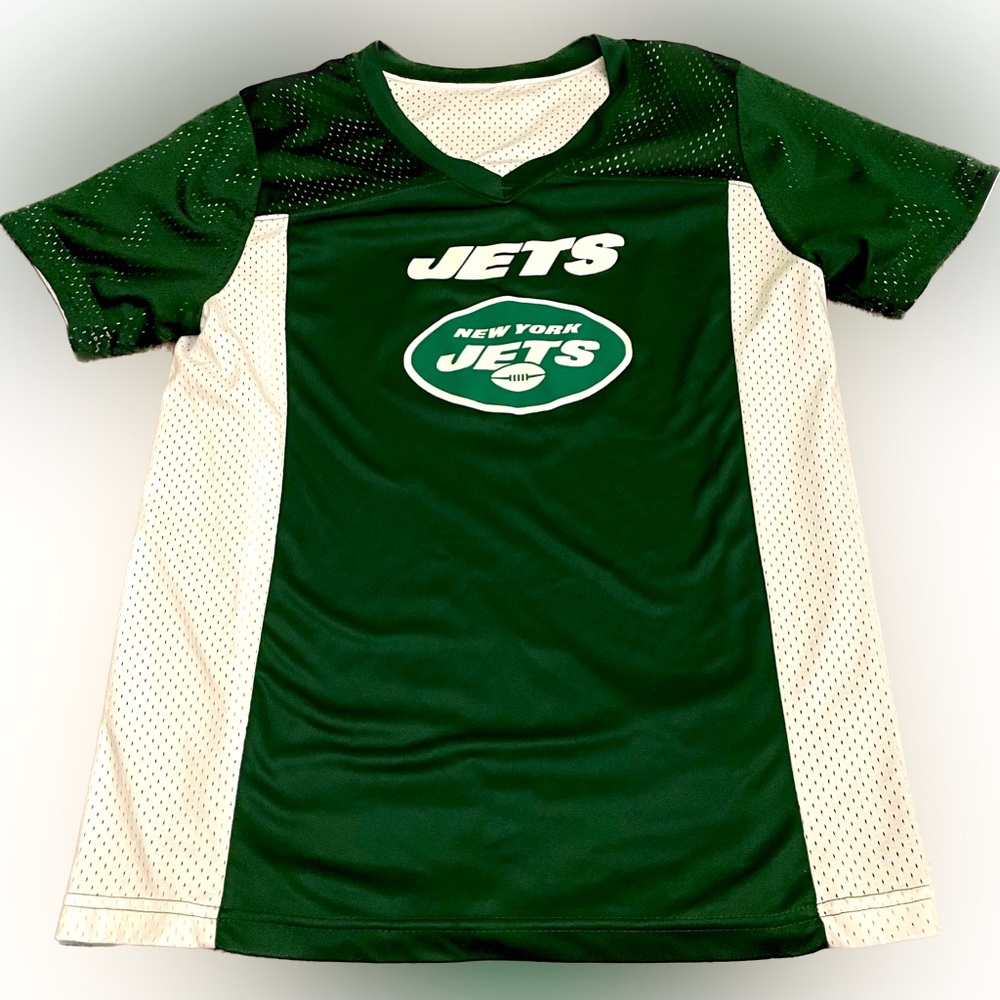 Youth Augusta JETS NFL jersey flag play football size XL reversible green white - Picture 2 of 11